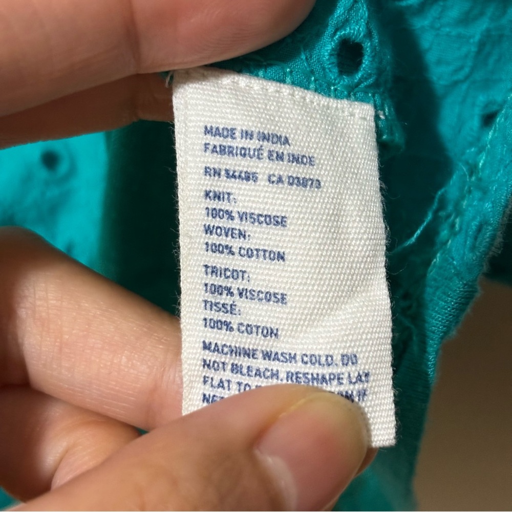 🌸American Eagle Outfitters Teal Tank Top - Picture 6 of 6
